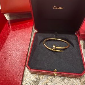 Cartier juste un clou gold sz 15 bracelet